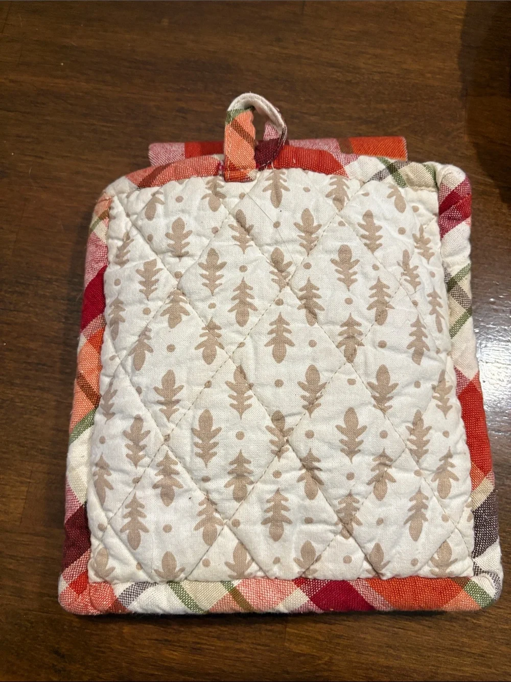 Give Thanks Orange Pumpkin Quilted Pot Holder - Home Kitchen